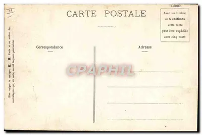 O chamado para a tarefa das pulgas — Cenas Militares — E.R., Paris (Modelo depositado n° 15354) — Verso
