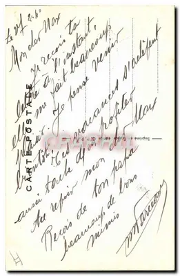 Au Petit Poste — Soldados em campanha — Edição P. P. Paris — Verso