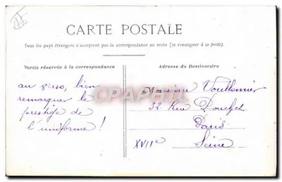Nos Artilleurs — caricatura militar — E.A. PARIS DÉPOSÉ 201 — Verso
