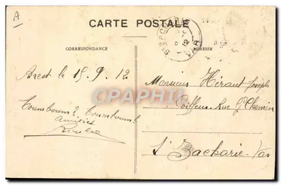 Żeni się w Quimper — kolekcja Villard, Quimper — n° 1042 — Rewers