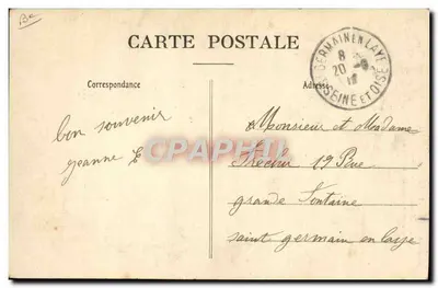 Filandreira em St-Julien — Região de St-Briec — Coleção E. Hâmo — n°1433 — Verso