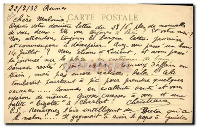 Święto Flag Bretanii — Ubrania z Ploaré i Pont-l'Abbé — Zbiór VILLARD, Quimper — Rewers