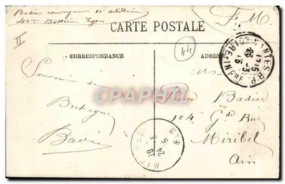Jeunes Bigoudènes — Sélecta LL. — Série 50 Mœurs et Types Bretons — Verso