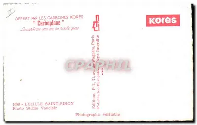Lucille Saint-Simon — retrato — Éditions P.L. et Karores — Verso