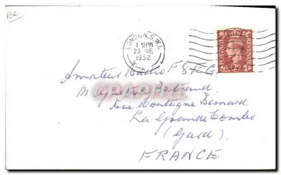 Stazione radio amatoriale G6KKC — Harrow Weald, Middlesex — RSGB — Verso