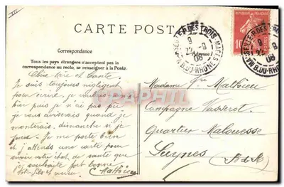 Les Petites Mendiantes — scène de rue devant une maison en pierre — E.L.D. — Verso