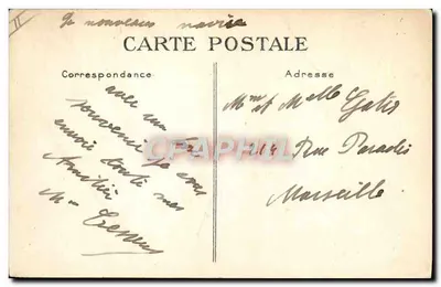 Paquebote "ILE-DE-FRANCE" — ilustração marítima — G. F. Le Havre — Verso