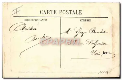 Partida do Navio "Invicta" — Boulogne-sur-Mer — editor não identificado — Verso