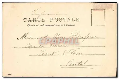 Cena de pescador e mulheres — A.N. Paris — n° 311/1903 — Verso