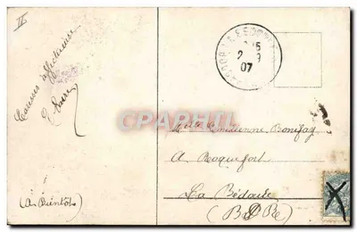 Mała dziewczynka — z różowym szlafrokiem — wydawca R.E. nr 2536/2 — Rewers