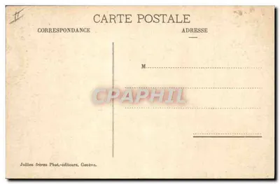 Nos Cumes — Aiguille Verte e o Monte Branco — Julillien frères, Genebra, n° 3162 — Verso