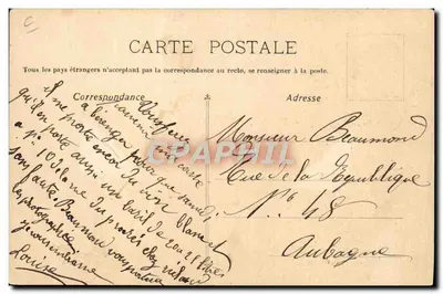 Caricatuur van chauffeurs in een auto — Georges RICHARD, Bouwer, 1, quai National, PUTEAUX (Seine) — Achterkant