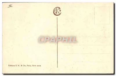 Paysage avec pont — Éditeur E. K. & Cie, Série 2002 — Verso
