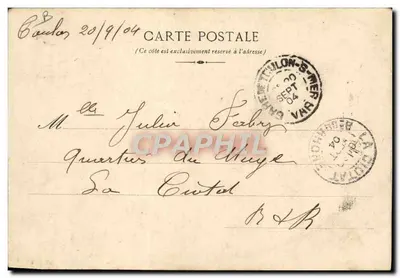 Toulon — O Porto-Marchand e a Porta-Neuve — Paul Tézier — Verso