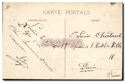 Três dríades alegres — A Bretanha pitoresca — Coleção A. Werno, St-Briegue — Verso