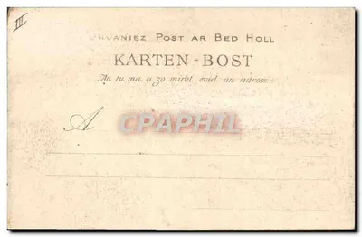 Pont-L'Abbé — Kobieta w stroju bigouden — kolekcja Virland, Quimper — Rewers