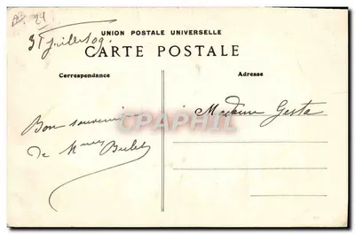 Plougasnél — Défilé des Mariés après la Cérémonie Religieuse — Éditeur : Les Mariages de Plougasnél, n° 307 — Verso