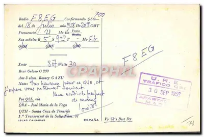 Ilhas Canárias — Editor EA 8 CM — EA 8 CM — Verso