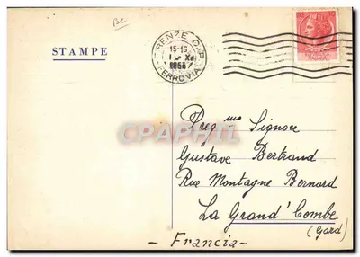 Estación experimental italiana en Florencia — Estación LUX — edición STAMPE — Reverso