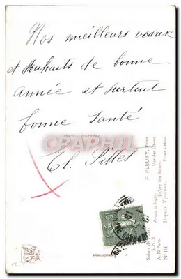 Balet — tancerki w repetycji — F. Fleury, Pinxit. Nr 114 — Rewers