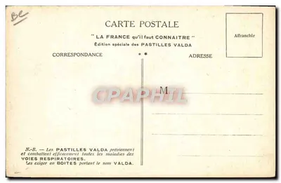 Toulouse — Hotel-de-Ville e Capitole — Edizione speciale Pastilles Valda — Verso