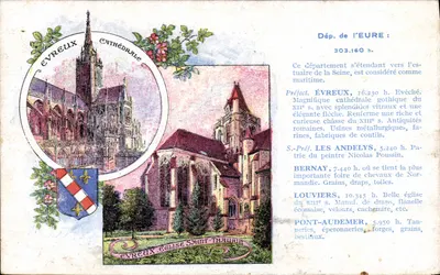 Évreux — Catedral gótica e Igreja de Saint-Thaurin — Edição especial das Pastilhas Valda