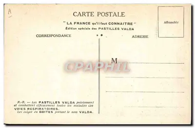 Laval — Stary Zamek, Statua św. Martyna, Brama Beucheresse — Wydanie specjalne Pastilles Valda — Rewers