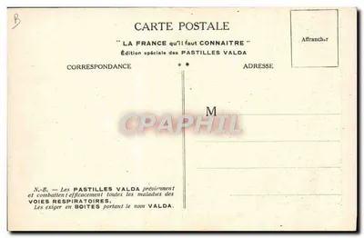 Catedral de Beauvais — Dép. da Oise — Edição especial Pastilles Valda — Verso