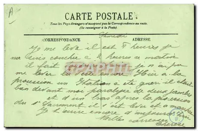 Lourdes — Un attelage paysan — LL. — Achterkant