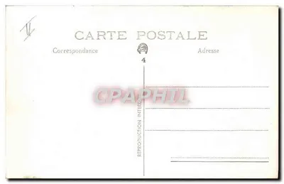 O navio Jeanne de Nermal — porto — reprodução postal — Verso