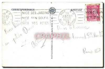 Pasażerowiek-yacht «Ile-de-Beauté» — Spółka Fraissinet — wydawca A.D.I.A. (St-Roch) — Rewers