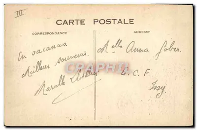 Le Havre — navio de passageiros "Ile-de-France" — C.M., Le Havre — Verso