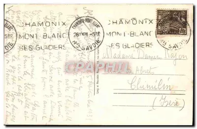 Chamonix-Mont-Blanc — Planpraz e o Mont-Blanc — LL, n° 500 — Verso