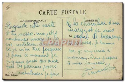 La vida militar — Serie 12 : A las patatas — D. D. Rep. Interd. — Reverso