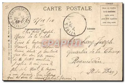 Cenas Militares — É um erro — E. R., Paris, Modelo depositado n° 15351 — Verso