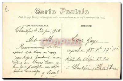 Miłość w Bretanii — Kolejna kolej — E. Mary Houssellière wyd. Rennes — Rewers