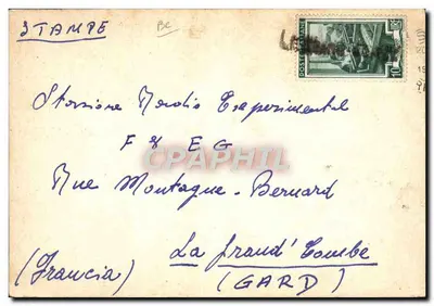 Itália — QSL radio amador — IICRS Reggio Calabria — Verso