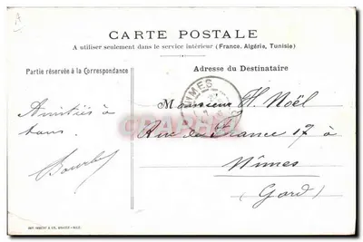 CPA Carnaval de Nice 1905 Un coin de l'enfer Diable — Verso