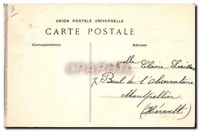 Montpellier — Carnaval de 1908 — Sua Majestade Diabla'leau — Comité Permanent des Fêtes de Charité — Verso