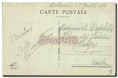Mulhouse - La Tour du Diable — editore CH. Bergeret, n°17 — Verso