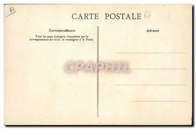 Die Departemente: VAUCLUSE — Karte — Ausgabe der CHOCOLATERIE D'AIGUEBELLE — Rückseite