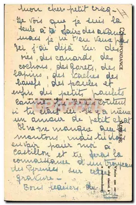 Sceny i typy Pyrenajska — Pasterz z Pyrenajska — Wydawnictwo Alquier — n° 4 — Rewers
