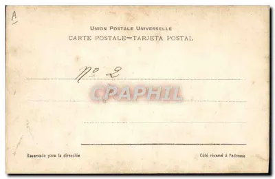 Bauernhof mit Schafherde — Verlag Union Postale Universelle, Nr. 2 — Rückseite
