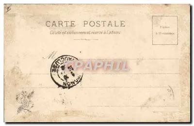 Port Dunkierki — widok morski — Salon 1901, Wydawca Petit Jean, N°19 — Rewers