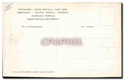 Vêneto — Vista de canal com barcos a vela — editor Merlu n° 504 — Verso