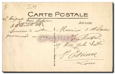 Le Tréport — Caminhada no mar — L.I. — Verso
