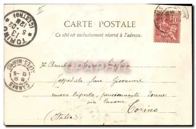 Cannes - Molo da Croisette — P. L. M., editora, Cannes, n°63 — Verso