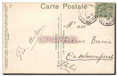 Menton — Garavan. Port. — Wydanie T18 — Rewers