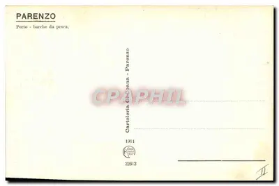 Pareno - Barcos de pesca — Cartolera di Coana, n° 22612 — Verso