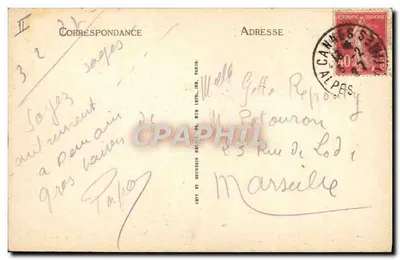CANNES. - Port i Mont Chevalier. - SELECTA LL n°255 — Rewers